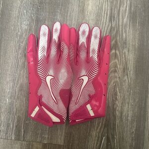 Nike Pink and White Gloves